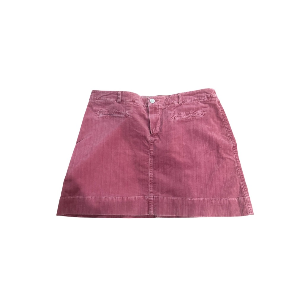 Lacoste Red Corduroy A-Line Mini Skirt Women's EU 42 US 10‎ Retro Preppy